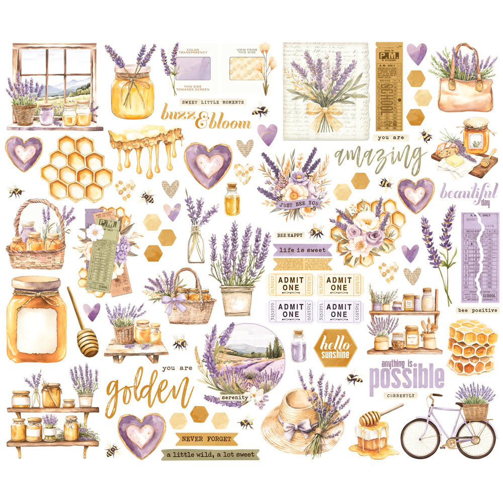 Simple Stories Simple Vintage Lavender Fields Bits & Pieces