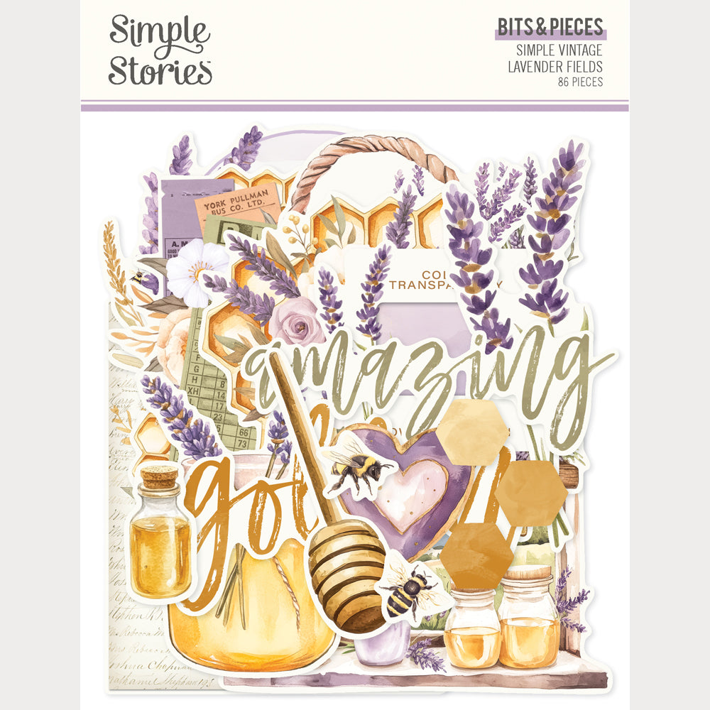 Simple Stories Simple Vintage Lavender Fields Bits & Pieces