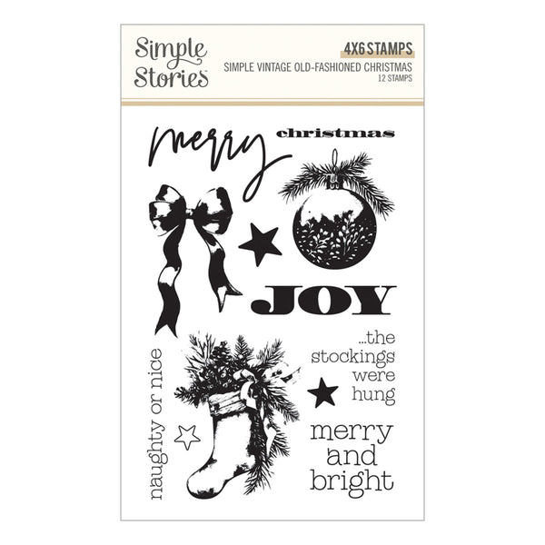 Simple Vintage Old-Fashioned Christmas Stamp & Die Bundle by Simple Stories