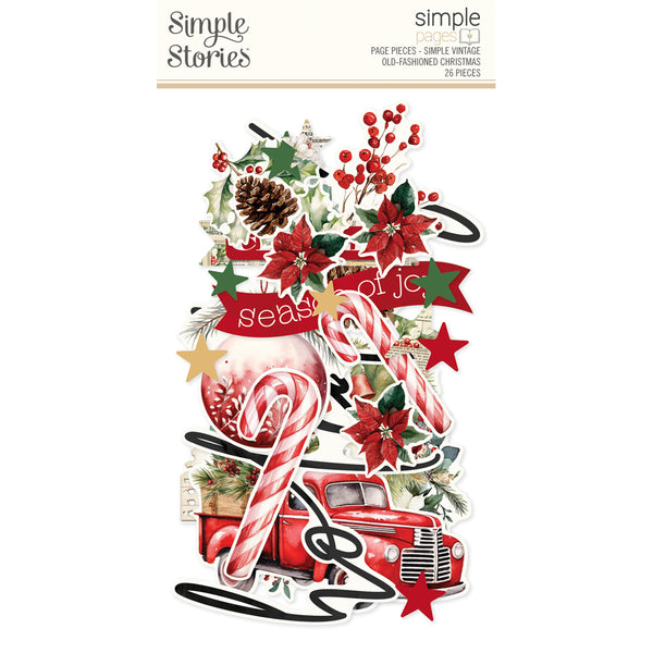 Simple Stories Simple Vintage Old-Fashioned Christmas Simple Pages Page Pieces