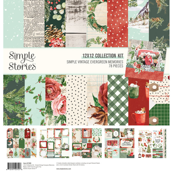 Simple Stories Simple Vintage Evergreen Memories Collection Kit