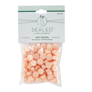 Pink Damask Wax Beads