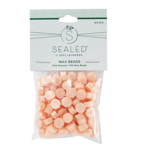 Pink Damask Wax Beads