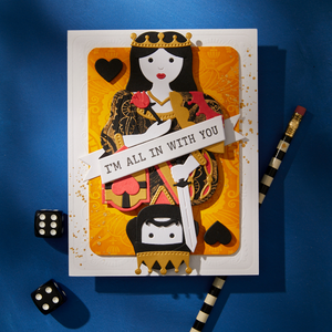 Shuffling Sentiments Press + Foil Plate & Die Set by Jaycee Gaspar