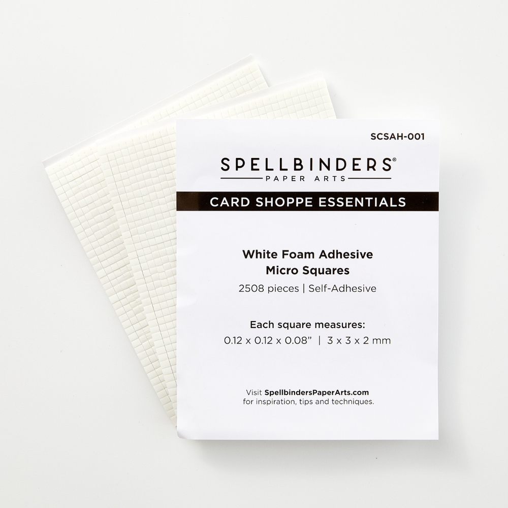 White Foam Adhesive Squares - Micro