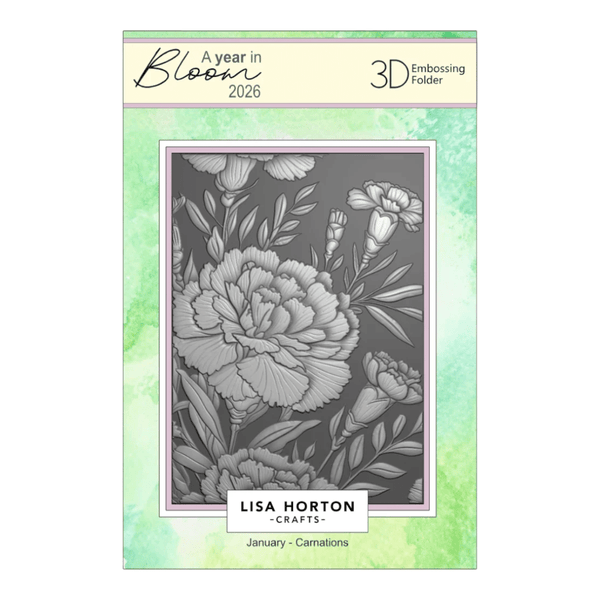 Lisa Horton Crafts A Year In Bloom Embossing Folder Collection - 2026
