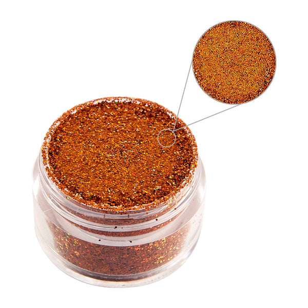 Art Glitter Quasar Orange Glitter 1/2 Oz.