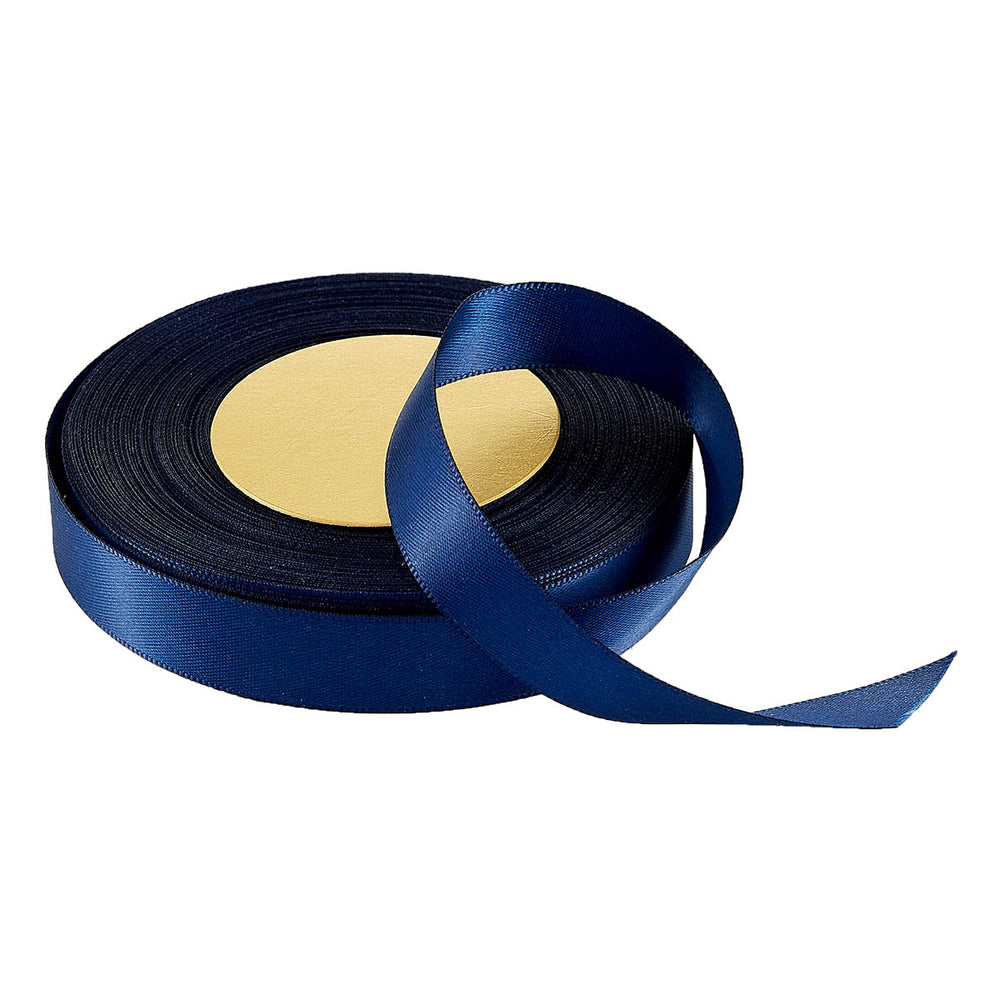 Vivant Double Face Satin Dark Blue Ribbon - 27.34 yards