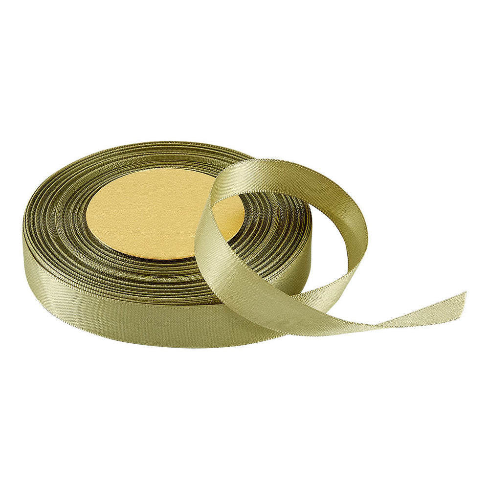 Vivant Double Face Satin Green Gold Ribbon - 27.34 yards