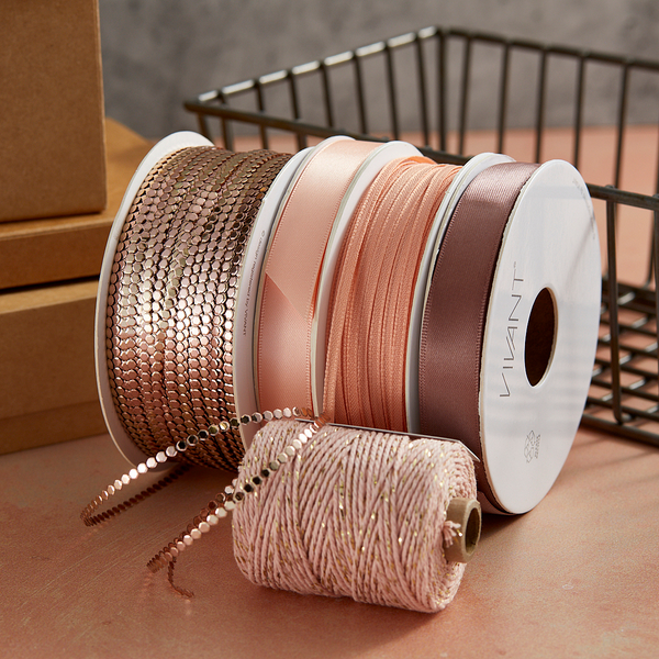 Vivant Double Face Satin Dark Rose Ribbon - 27.34 yards