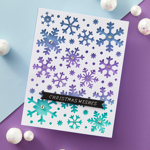 Frozen Flurries Etched Dies by Simon Hurley