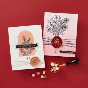 Sealed Poinsettia Stems Press + Foil Plate & Die Set