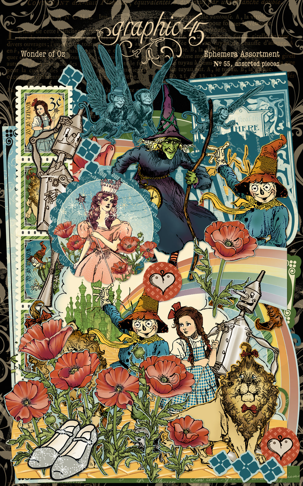 Graphic 45 Wonder of Oz Ephemera Set