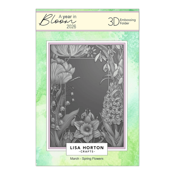 Lisa Horton Crafts A Year In Bloom Embossing Folder Collection - 2026