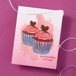 Cupcake Kisses BetterPress Plate & Die Set - BetterPress Society December 2024