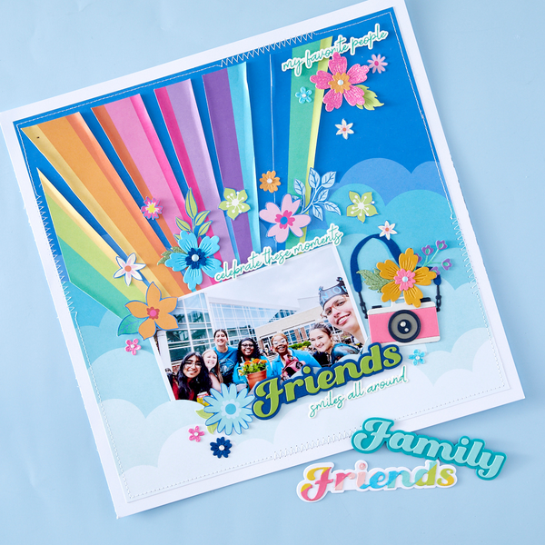 Family Sentiments Press Plate & Die Set from the Storytelling by Spellbinders Collection