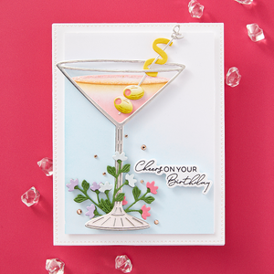 Olive Martinis Etched Dies