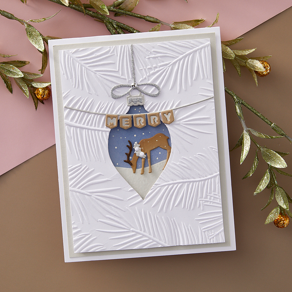 Mantel Village and Decorations Etched Dies Bundle from the Timeless Trees Collection by Simon Hurley