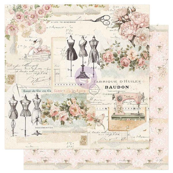 Prima Buttons & Keepsakes by Frank Garcia 8 x 8" Paper Pad
