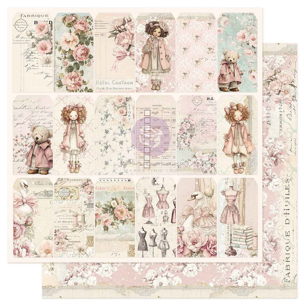 Prima Buttons & Keepsakes by Frank Garcia 8 x 8" Paper Pad