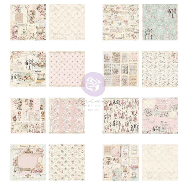 Prima Buttons & Keepsakes by Frank Garcia 8 x 8" Paper Pad