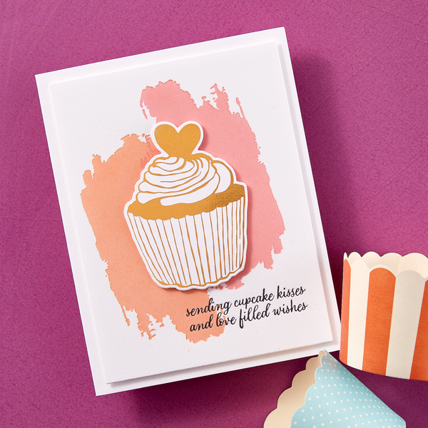 Cupcake Kisses BetterPress Plate & Die Set - BetterPress Society December 2024