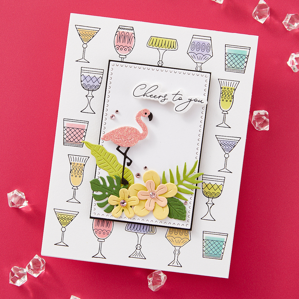Tropical Flair Etched Dies from the Happy Hour Collection