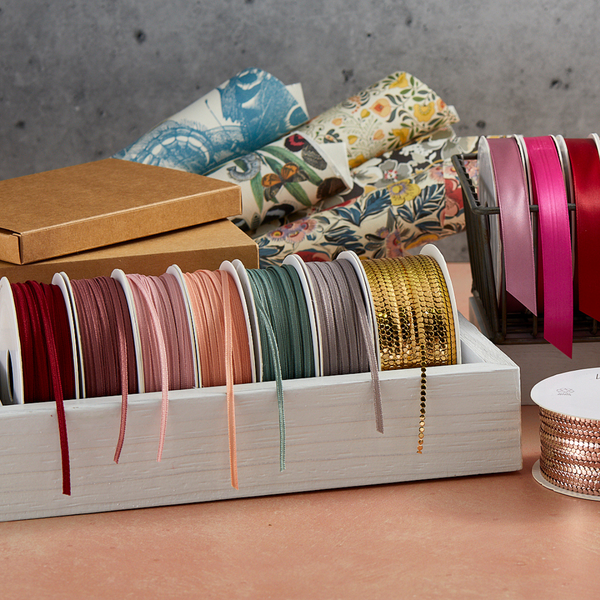 Vivant Texture Taupe Narrow Ribbon - 21.87 yards