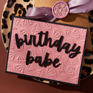 Birthday Cheers Etched Dies by Nina Boettcher