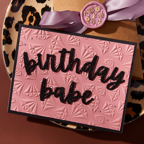 Birthday Cheers Etched Dies by Nina Boettcher