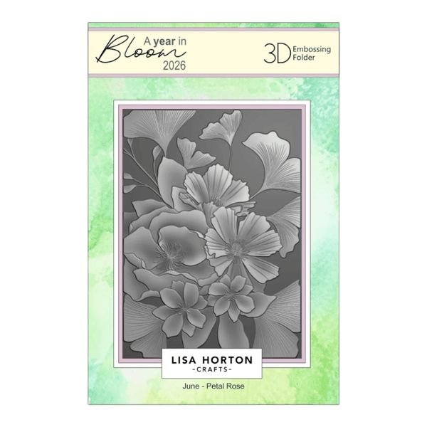 Lisa Horton Crafts A Year In Bloom Embossing Folder Collection - 2026