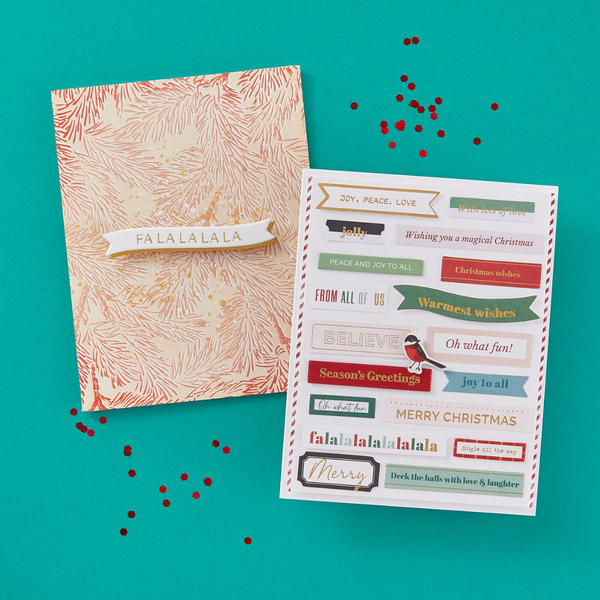 Mistletoe Greetings Press Plate & Die Set from the Home for the Holidays Collection