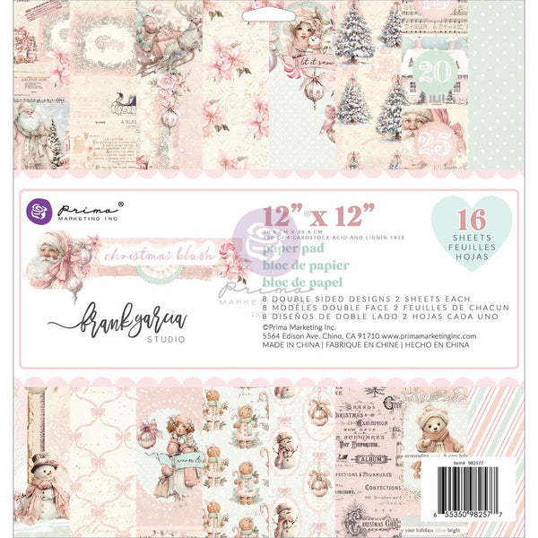 Prima Christmas Blush by Frank Garcia 12 x 12" Paper Pad