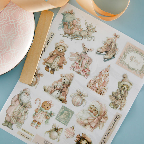 Prima Christmas Blush by Frank Garcia Rub-On Transfers