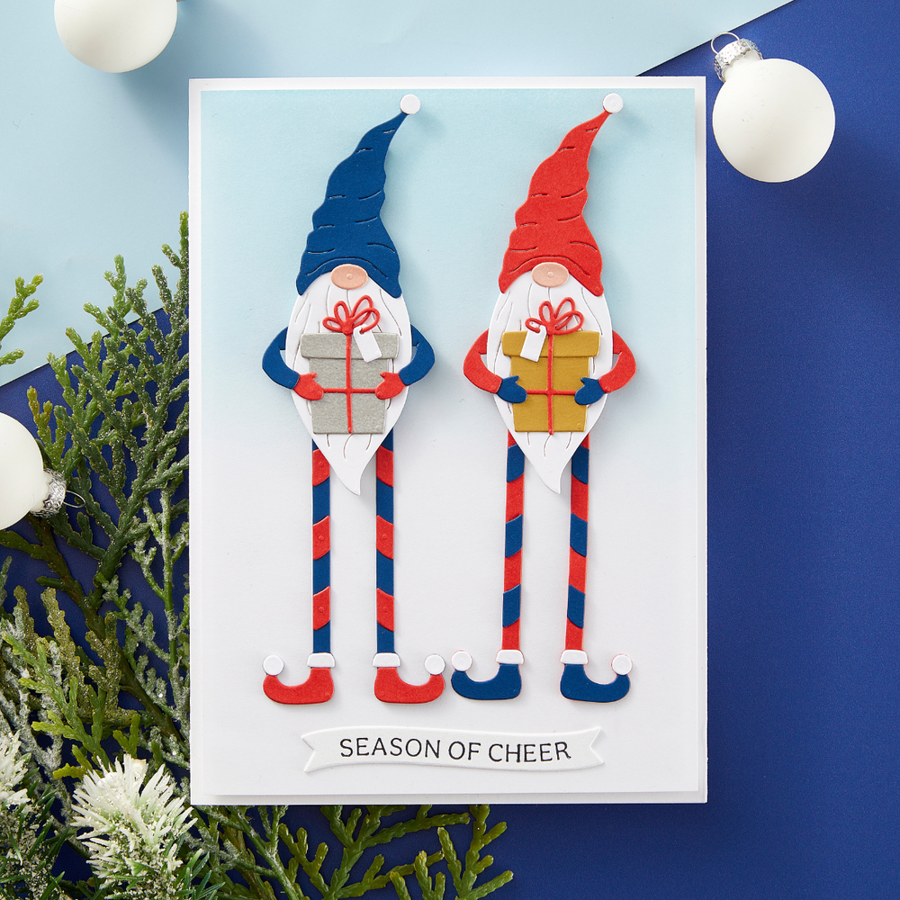 Dancin Gnome Etched Dies from the Dancin Christmas Friends Collection