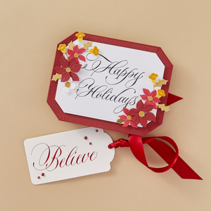Copperplate Happy Holidays Press + Foil Plate by Paul Antonio