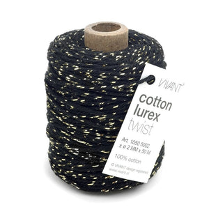 Vivant - Lurex Black Cotton Cord (54 yards)