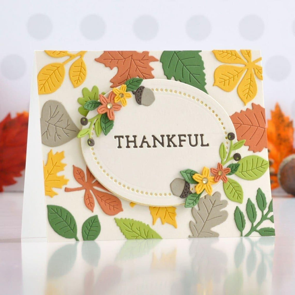 Mini Fall Blooms Etched Dies from the Fall Traditions Collection