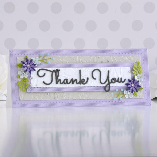 Mini Blooms and Sprigs Etched Dies from the Slimline Collection
