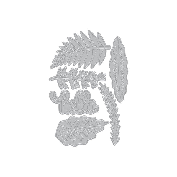 AIR Exclusive - Hero Arts Hello Rainforest Leaves Die Set