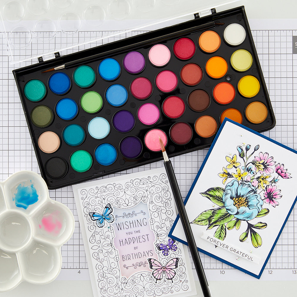 Yasutomo Niji Aquarelle 36 Color Watercolor Palette