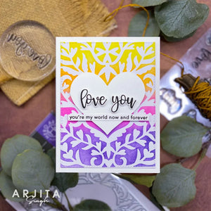 Hero Arts Loving Sentiment Strips Clear Stamps