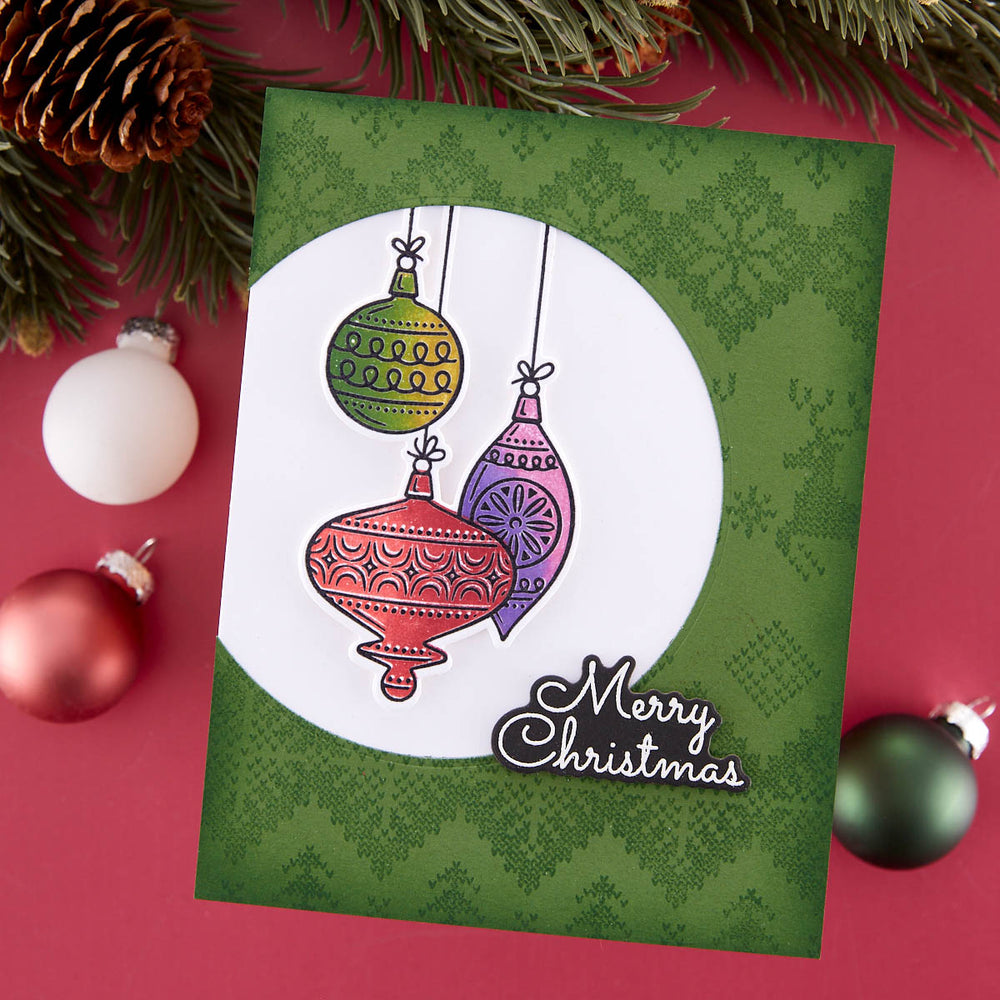 Retro Holiday Etched Dies by Simon Hurley