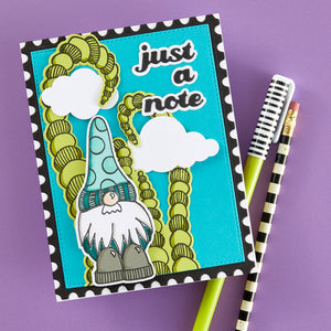 No Place Like Gnome Stamp and Die Bundle by Dyan Reaveley