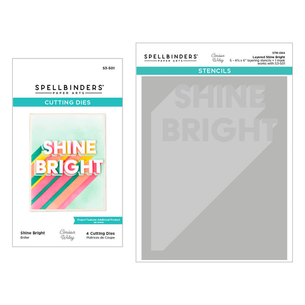 Layered Shine Bright Die & Stencil Bundle by Carissa Wiley