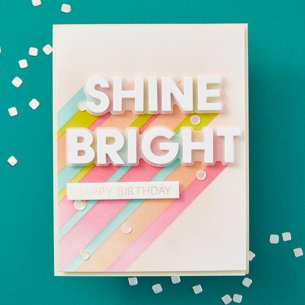 Layered Shine Bright Die & Stencil Bundle by Carissa Wiley
