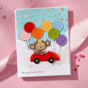 Little Smiles Sentiments Press + Foil Plate & Die Set