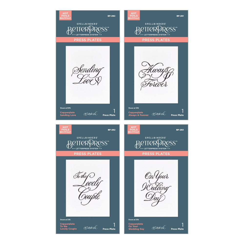Copperplate On Your Wedding Day Press + Foil Bundle by Paul Antonio