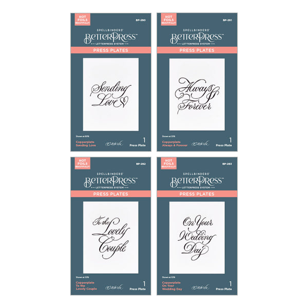 Copperplate On Your Wedding Day Press + Foil Bundle by Paul Antonio
