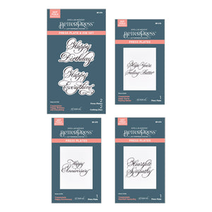 Copperplate Happy Everything Sentiments Press + Foil Bundle by Paul Antonio